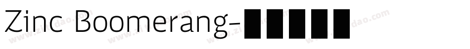 Zinc Boomerang字体转换